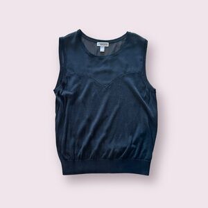 CLEARANCE ✨Chelsea28 Shear Knit Black Top Size L